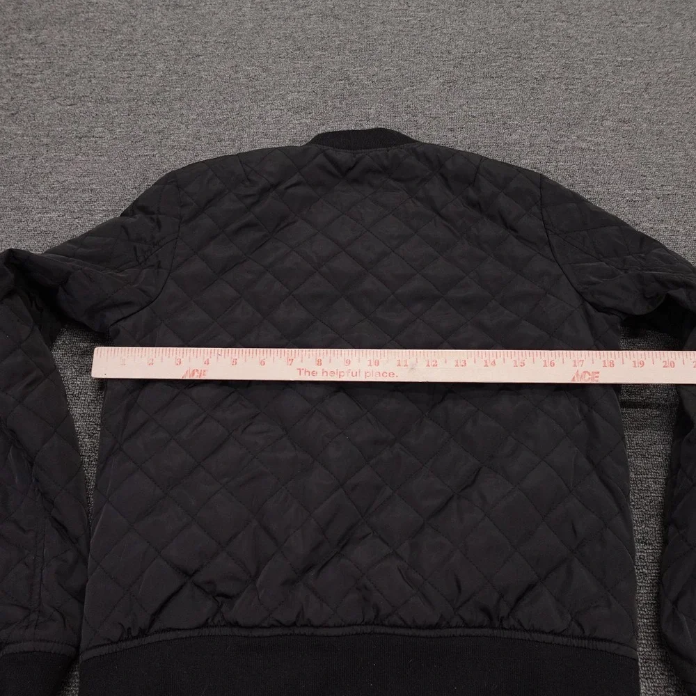Levi's Jacket Womens XS Black Quilted Bomber Full Zip Pockets Insulated Casual